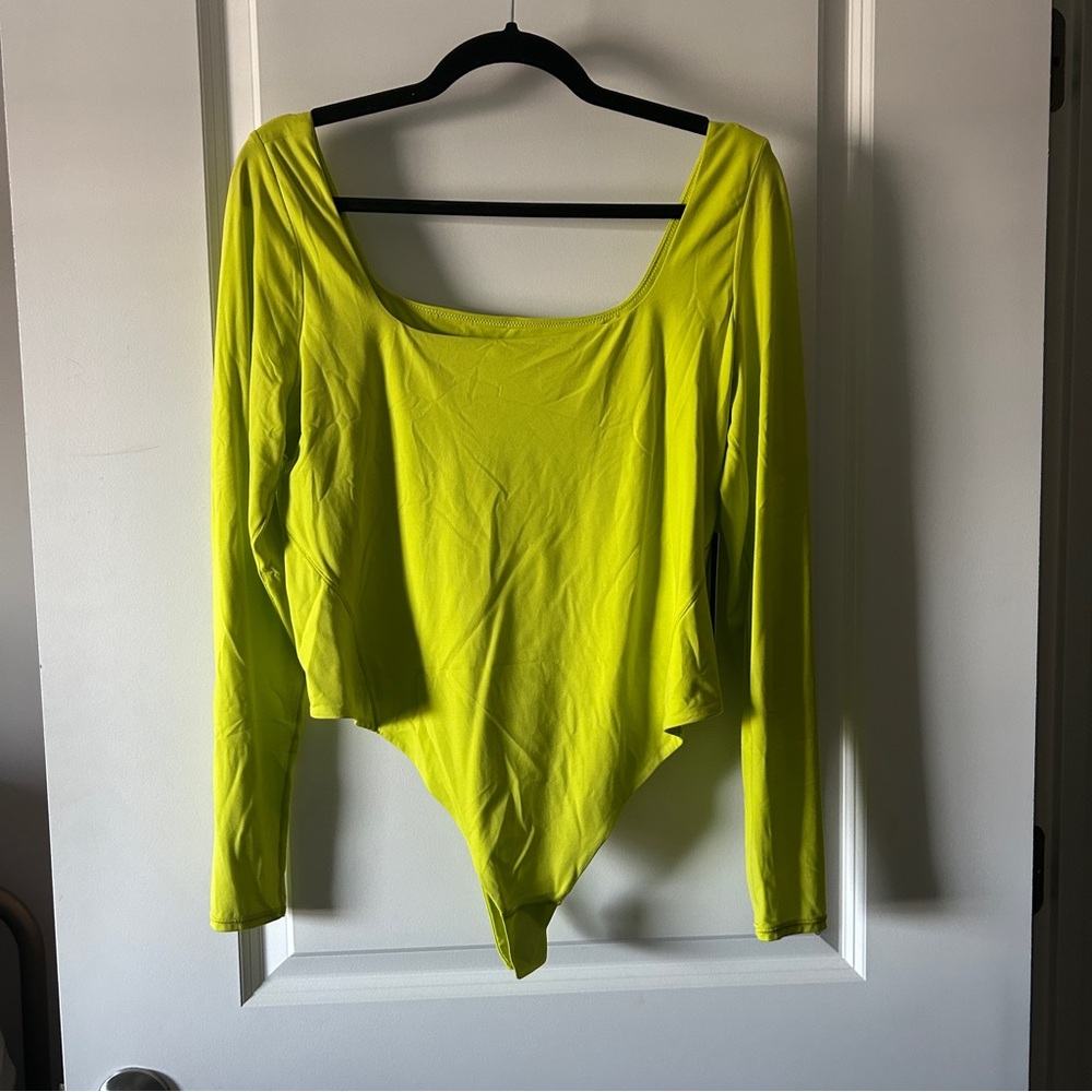 Lululemon Wundermost Square-Neck Long-Sleeve Bodysuit